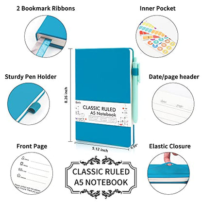 5 Pack Journal Notebook Bulk for School (5 Count)