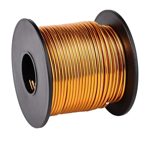 95FT 14 Gauge Bendable Dark Gold Aluminum Craft Wire for DIY Jewelry Making (95 Foot)