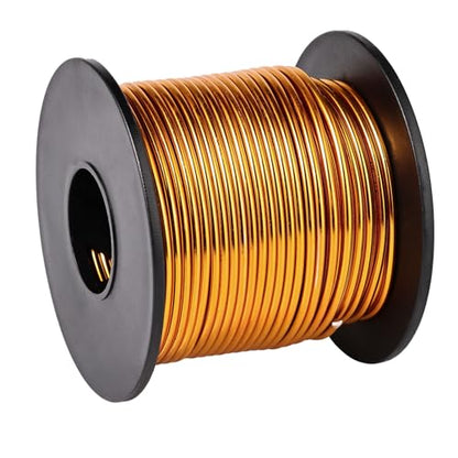 95FT 14 Gauge Bendable Dark Gold Aluminum Craft Wire for DIY Jewelry Making (95 Foot)