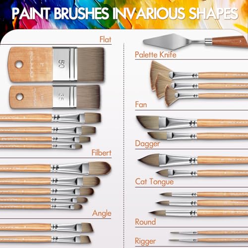 26pcs Paint Brushes (27 Count)