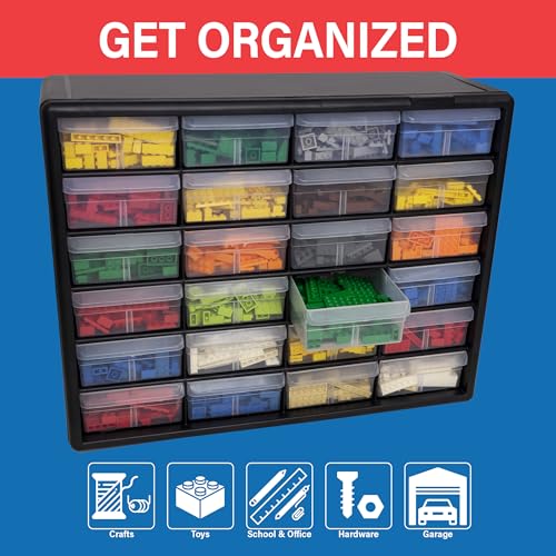 24 Drawer Plastic Storage Cabinet