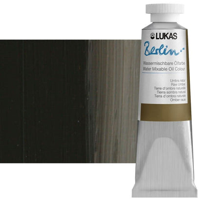 Berlin Pro Artists Water Mixable Oil Paint 37 ml Tube Raw Umber