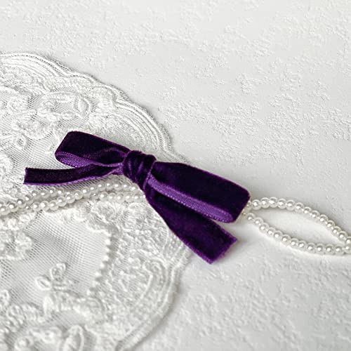 Vintage Purple Velvet Ribbon