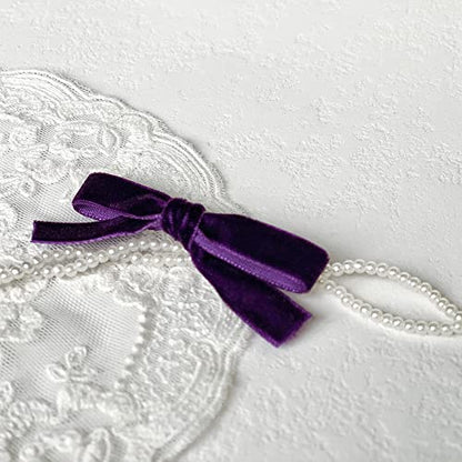 Vintage Purple Velvet Ribbon