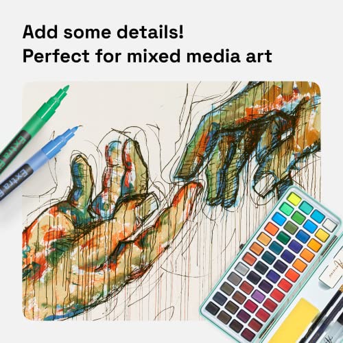 12 Multicolor Paint Pens for Glass Marking (12 Count)