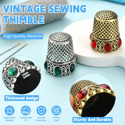 Sewing Thimbles Metal Finger Protector Quilting Craft Accessories