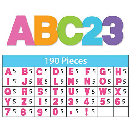 Poster Letters 4” Paper Letters for Poster Board Projects (181 Count)