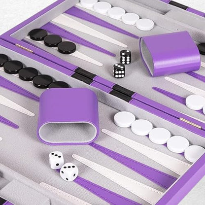 Premium Backgammon 18" Large Purple