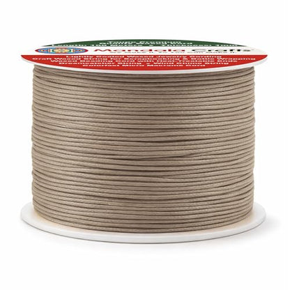 1mm Taupe Waxed Cord