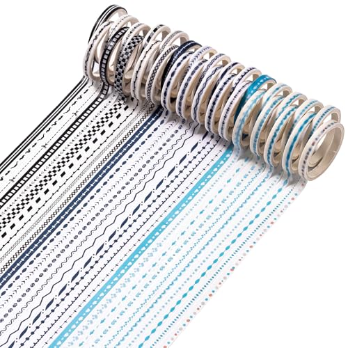 30 Rolls Pastel Floral Washi Tape Set (30 Count)