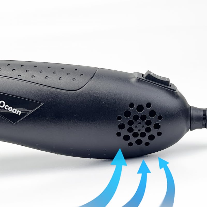 Mini Heat Gun + Reflector Nozzles Kit 350W Fast Heat Hot Air Gun Overload Protection 2 Temp Setting 392°F