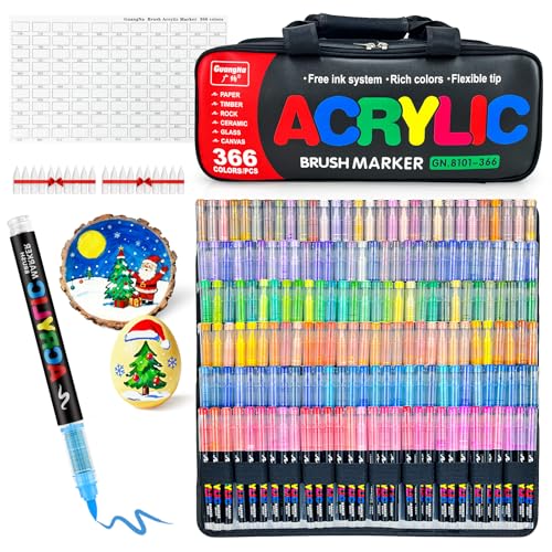366 Acrylic Paint Markers (366 Count)