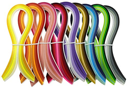 Multi Color Quilling Paper Strips Kits (900 Count)