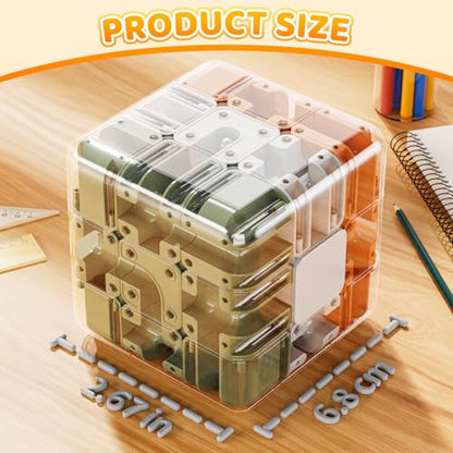 3D Rolling Ball Puzzle Maze Cube