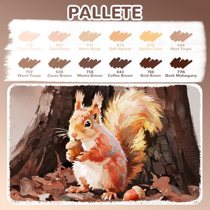 12 Brown Acrylic Paint Markers (12 Count)