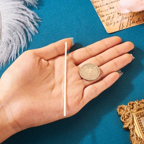 0.3 ft 925 Sterling Silver Flat Bezel Strip Wire 2mm Soft Metal Stamping Wire with 1pc Cleaning Cloth for Stone Cabochon Rings Bangles Jewelry Making Findings