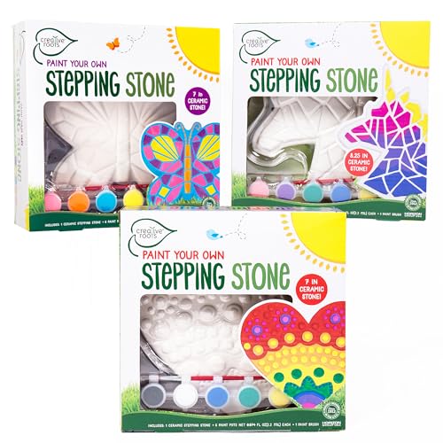 Paint Your Own Stepping Stones Multipack with Butterfly (3 Count)