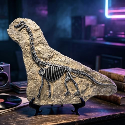 Resin Brachiosaurus Dinosaur Fossil Statue Model Simulated Skeleton Home Office Display Decorative Craft Box Decoration