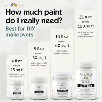 Salt Flats 32 Fl Oz Chalk Paint for Furniture All in One
