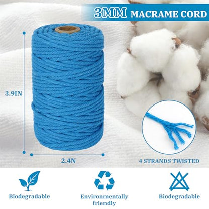 Macrame Cord 3mm x 164 Yards (492 Foot)
