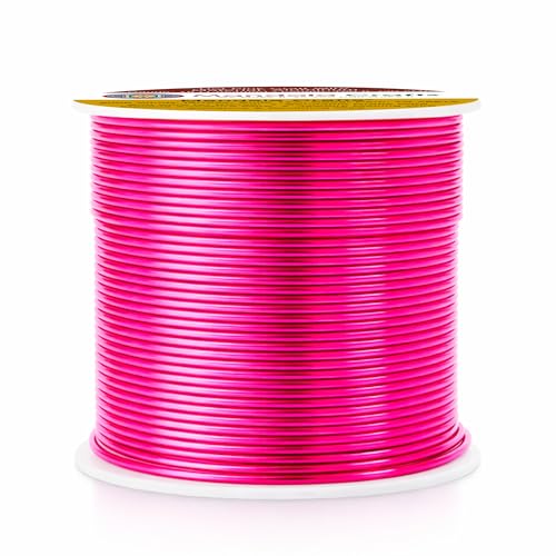 18 Gauge Hot Pink Anodized Aluminum Craft Wire (100 Foot)
