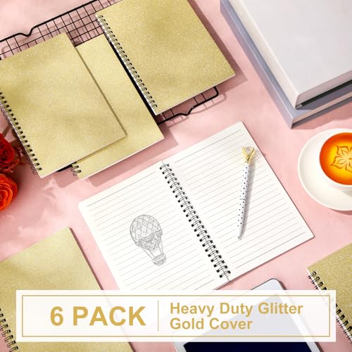 6 Pcs Spiral Notebooks (6 Count)