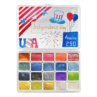 Mini Super Glitter Watercolor Paint Set (20 Count)