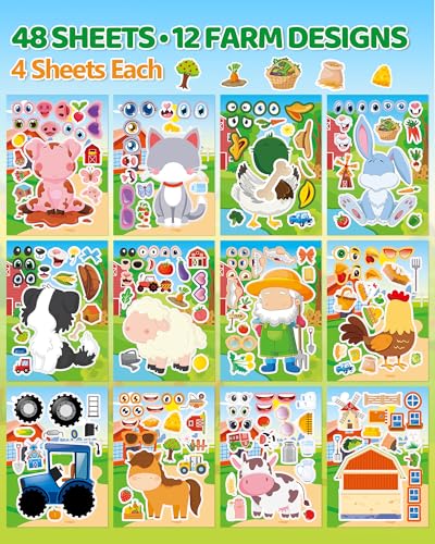 48 Farm Animal Make (48 Count)