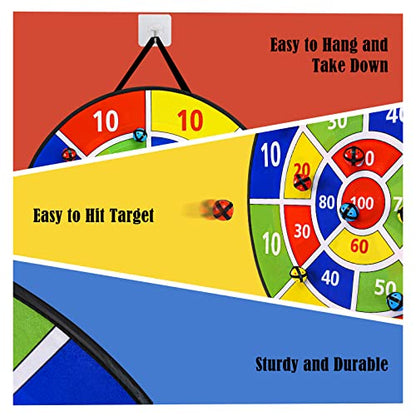 29" Dart Board Games for Kids (24 Count)