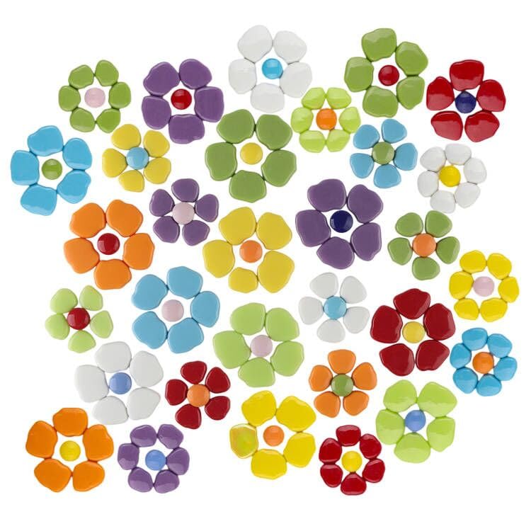 Petal Mosaic Tiles for Crafts Bulk