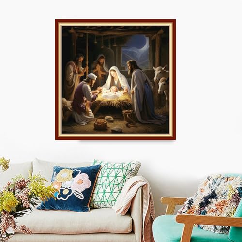 Stamped Cross Stitch Kits Full Range of Embroidery Needlework Starter Kits for Beginners Adults 11CT Embroidery Patterns Art Crafts DIY Needlepoint Kits