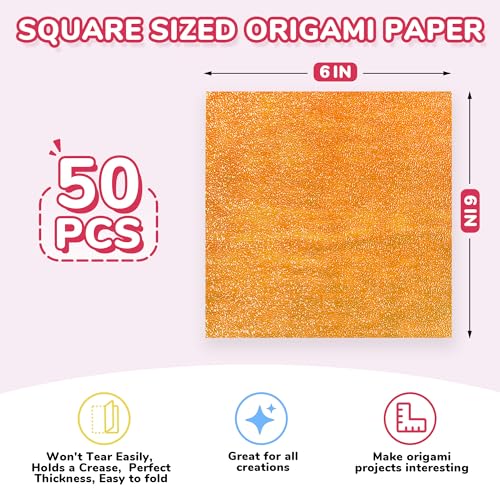 Textured Origami Paper (50 Count)