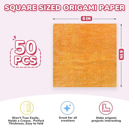 Textured Origami Paper (50 Count)