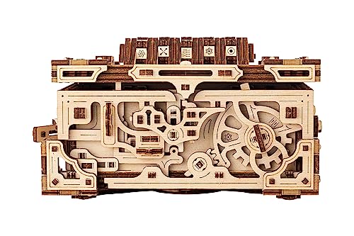 Enigma Chest Puzzle Box 3D Wooden Puzzles for Adults to Build