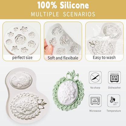 Vintage Frame Fondant Silicone Molds