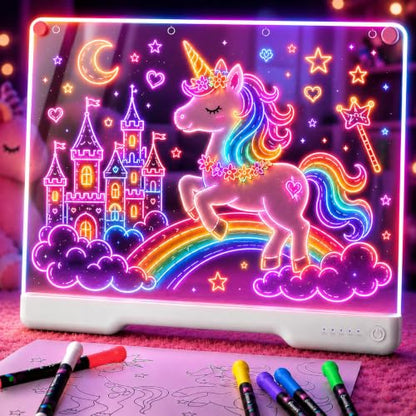 16" Rechargeable LED Drawing Board with 9