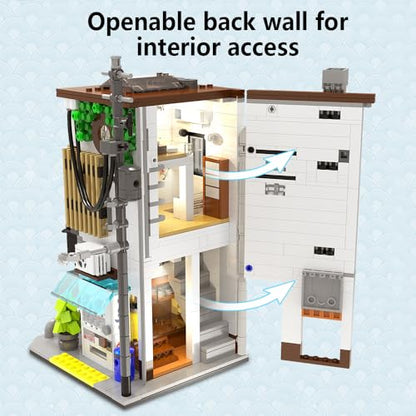 Master C66006W Japanese Bun House Building Set