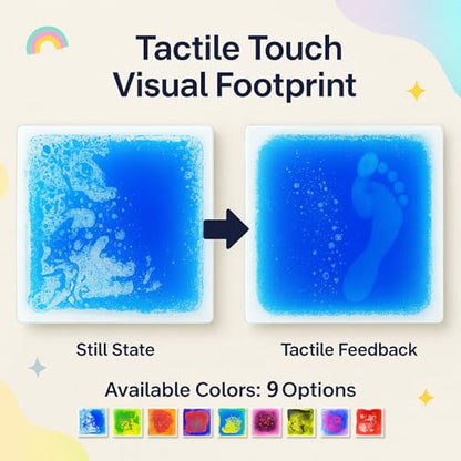Liquid Sensory Floor Tiles for Kids (9 Count)