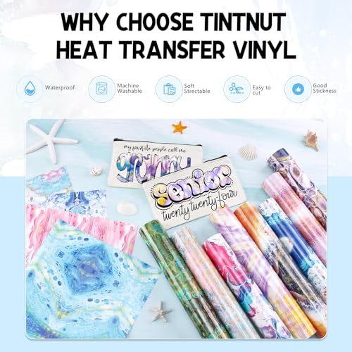 Watercolor Marble Heat Transfer Vinyl