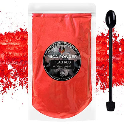 Flag RED Mica Powder for Epoxy Resin 100g