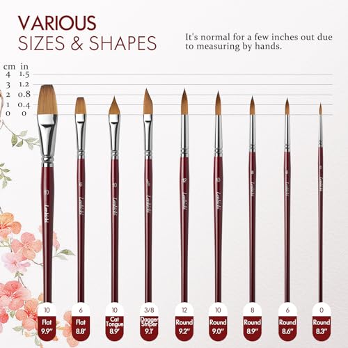 Sable Watercolor Paintbrushes Professional
