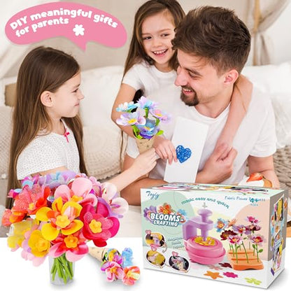 Pink Purple DIY Fabric Flower Bouquet Kit