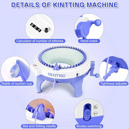 Knitting Machine 48 Needles with Row Counter