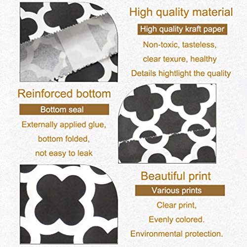 100 Pcs Black Candy Buffet Bags (100 Count)