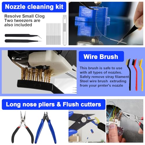 135PCS 3D Printer Tools Kit