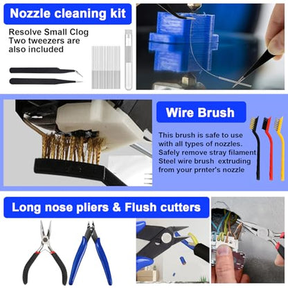 135PCS 3D Printer Tools Kit