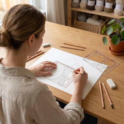 Fibonacci 6" Oval Drawing Template