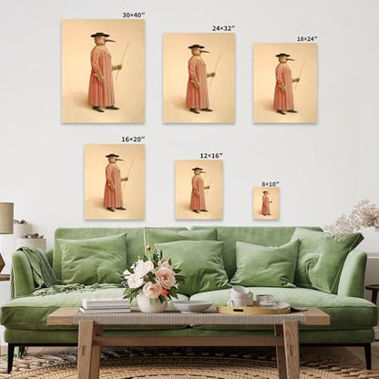Vintage Plague Doctor Canvas
