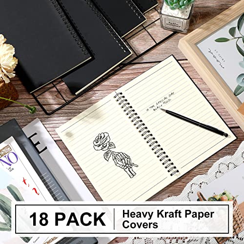 18 Pcs Spiral Notebooks