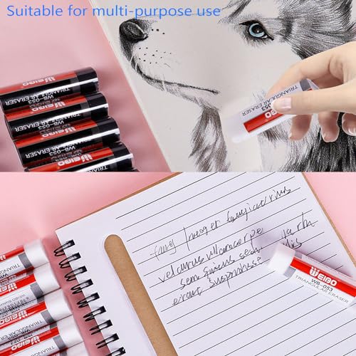 Black White Erasers 8 Pack Pencil Erasers Triangle Erasers for Kids Bulk for Students School Supplies Office Prize Gifts (8 Count)